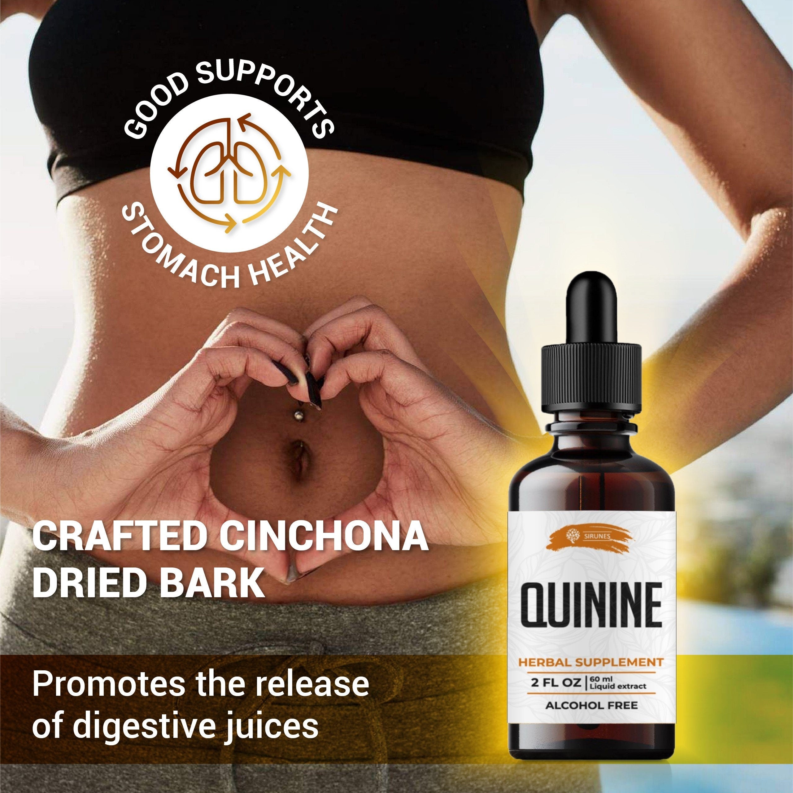Quinine 2oz Tincture Extract Quinine Dried Bark Herbal Supplement Quinine Immune System Support Cinchona Bark Liquid Drops