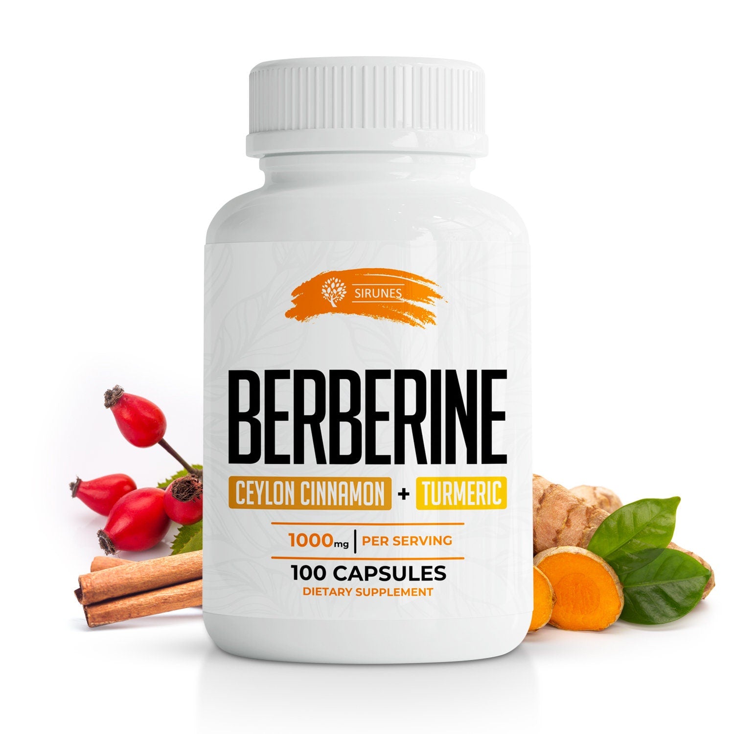 Berberine 100 Capsules Ceylon Cinnamon & Turmeric