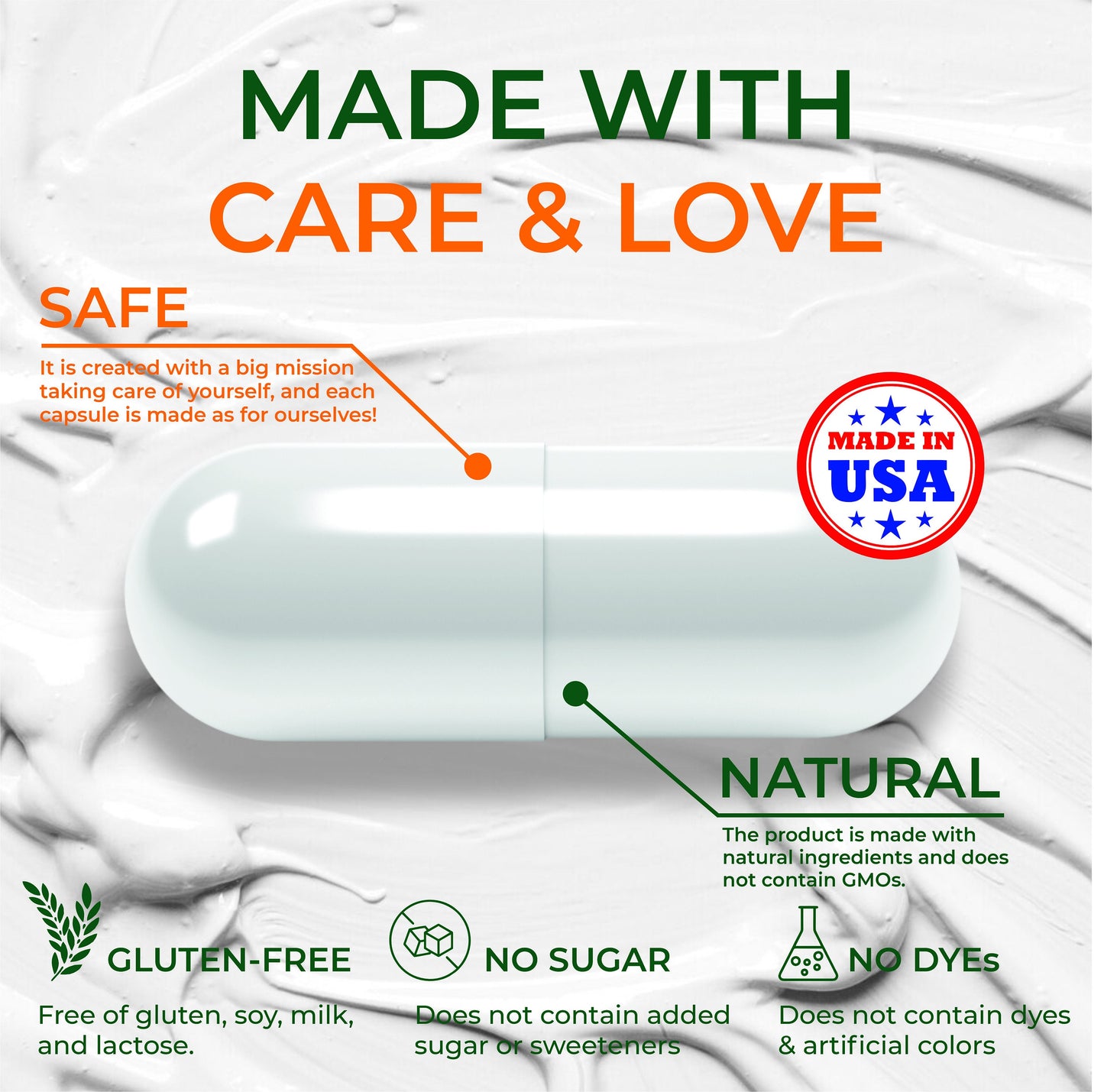Multi Collagen Peptides Type I, II, III, V, X Hydrolyzed Collagen with Vitamin C - Supports Healthy Hair, Skin, Nails, & Joints 120Caps