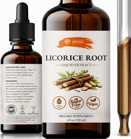Licorice Root Extract Liquid Drops 4oz