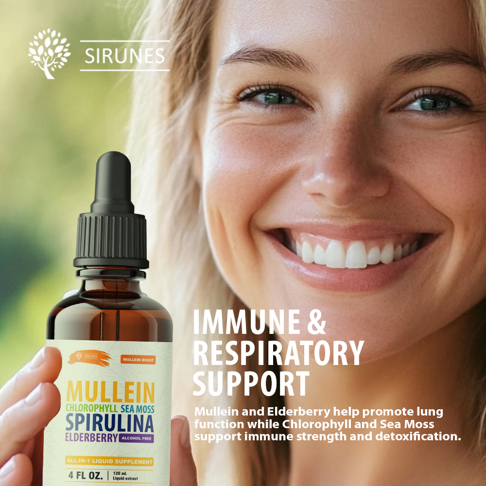 Mullein Drops for Respiratory Support | Herbal Lung Extract