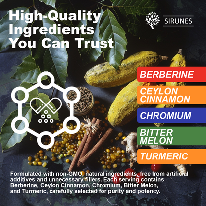Berberine Drops – Berberine with Ceylon Cinnamon Drops, Liquid Herbal Supplement with Turmeric, Bitter Melon & Chromium, Alcohol-Free, 4 fl oz