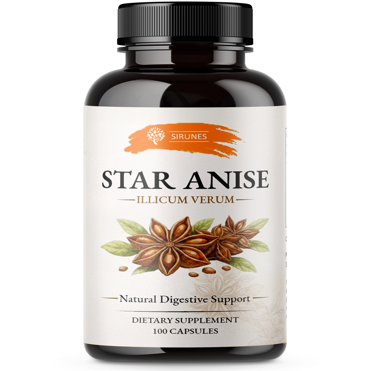 Star Anise Capsules (Illicium Verum) – 800 mg per Serving, 400 mg per Capsule